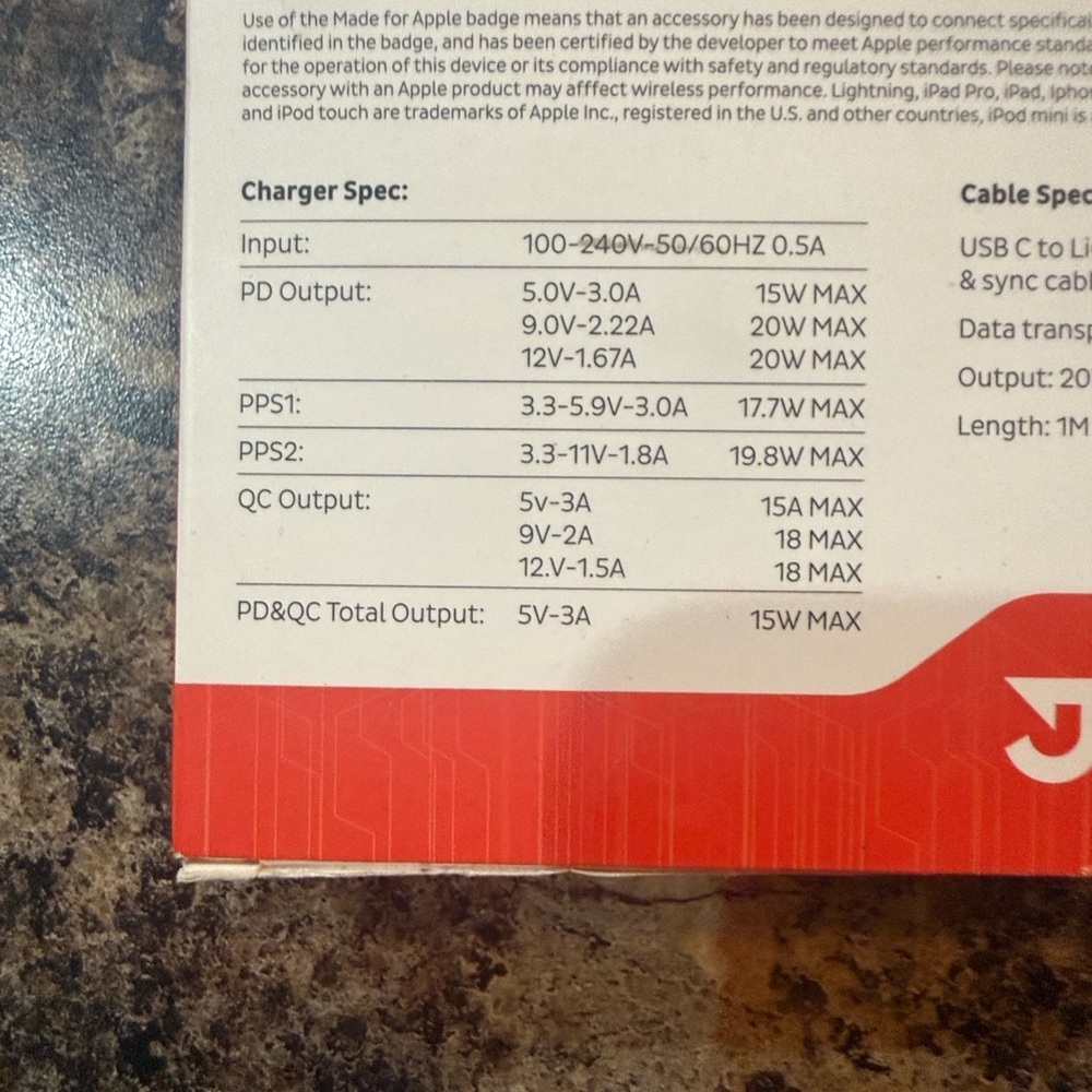 #42 White Rapid USB-C Lightning Charger Set - Picture 2 of 3
